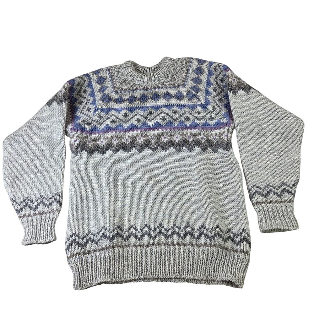 Sportswear Norway Wool Nordic Fair Isle Sweater Vintage Knit Made in Norway